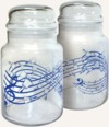 Handbell Apothecary Jar with dome lid