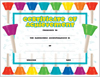 Achievement Certificate - Colored Bells