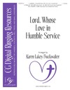 Lord Whose Love In Humble Service